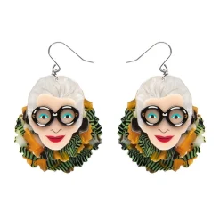Adorned In Feathers Iris Drop Earrings^Erstwilder New