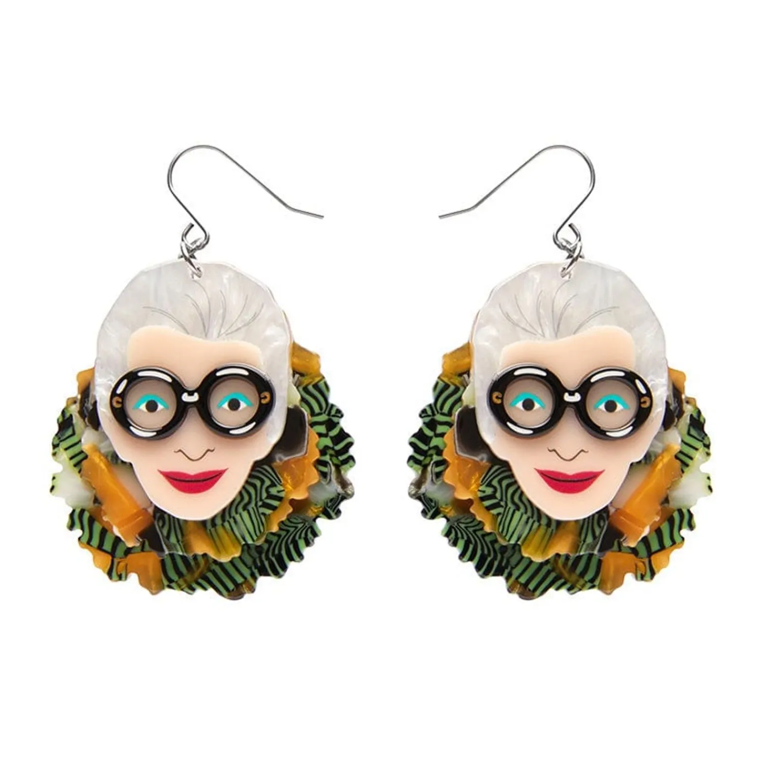 Adorned In Feathers Iris Drop Earrings^Erstwilder New