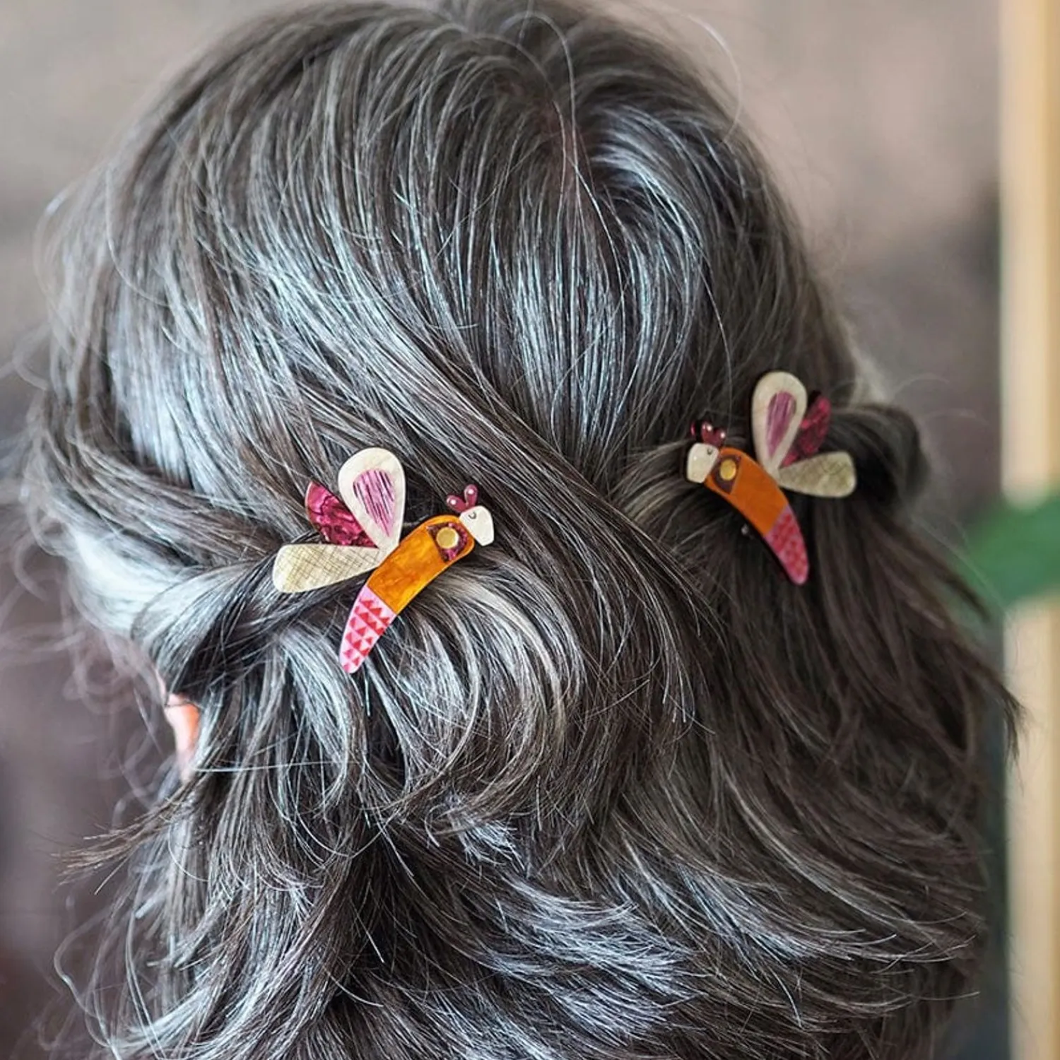 A Dragonfly Named Buzz Hair Clips Set - 2 Piece^Erstwilder Online