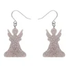 Angel Glitter Drop Earrings - Silver^Erstwilder Hot