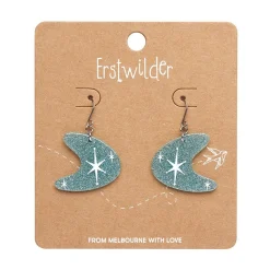 Atomic Boomerang Glitter Drop Earrings - Blue^Erstwilder Best