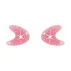 Atomic Boomerang Glitter Stud Earrings - Pink^Erstwilder Online