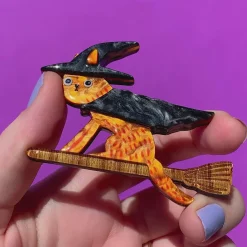 Bed Knobs & Broomsticks Brooch^Erstwilder Online