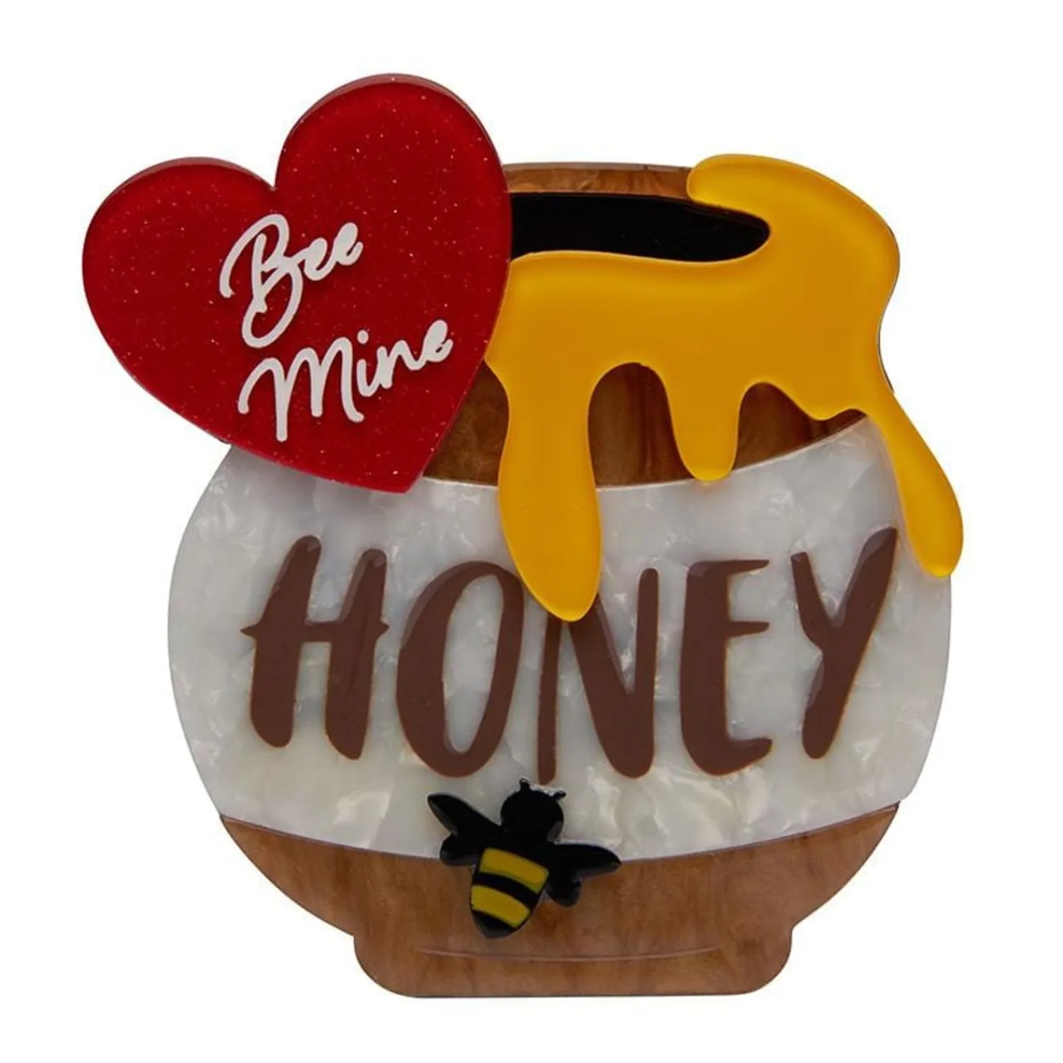 Bee Mine, Honey Brooch^Erstwilder Hot