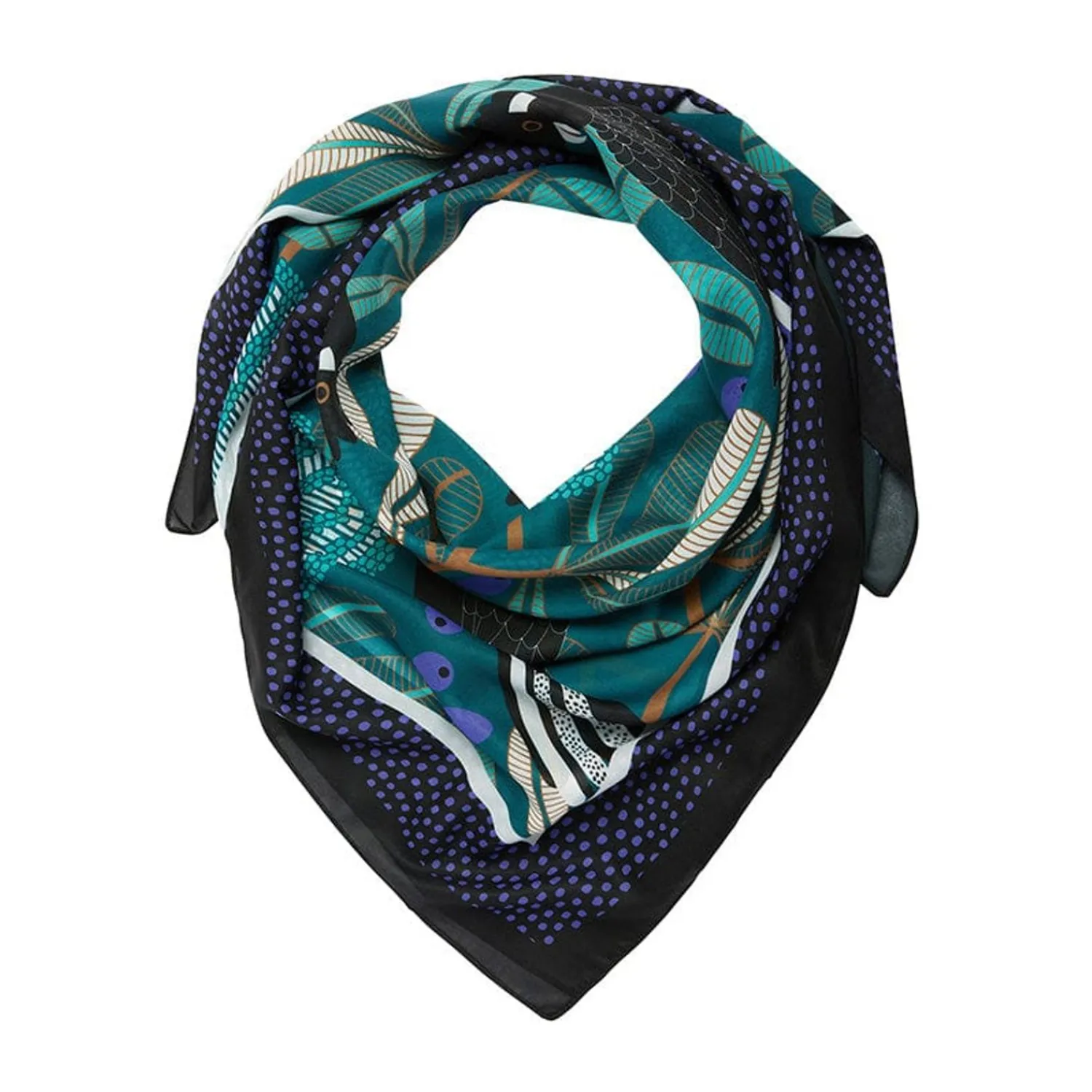 Bella The Black Cockatoo Square Scarf^Erstwilder Sale