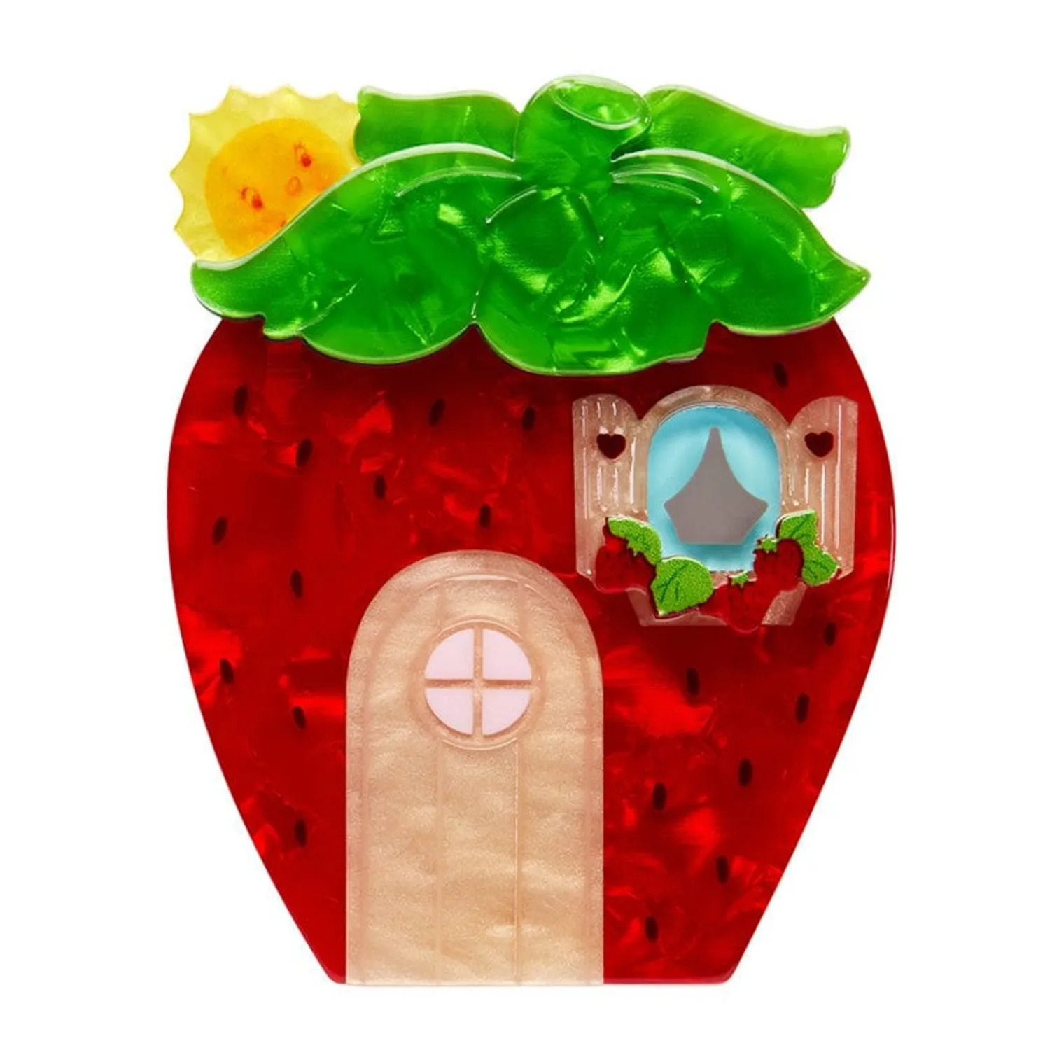 Berry Happy Home Brooch^Erstwilder Online
