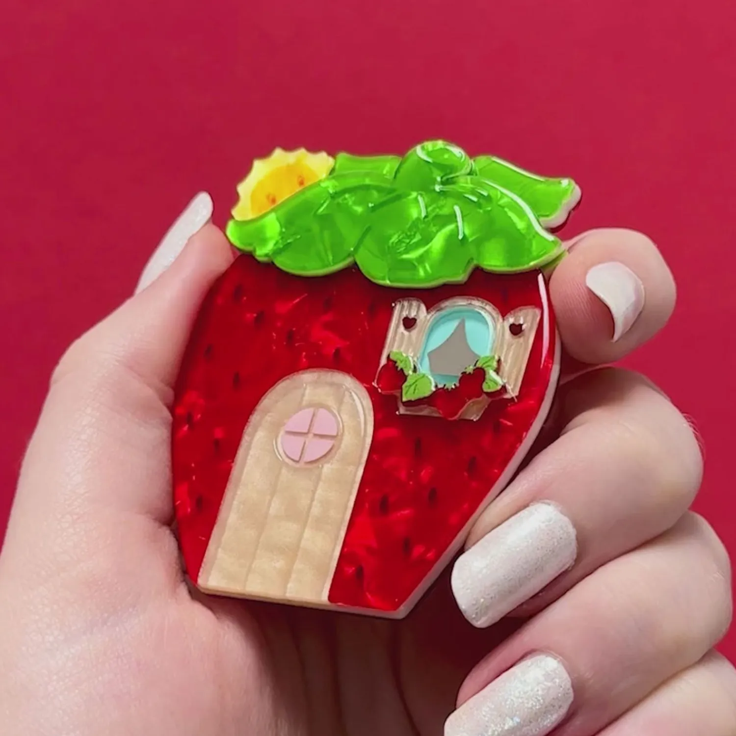 Berry Happy Home Brooch^Erstwilder Online