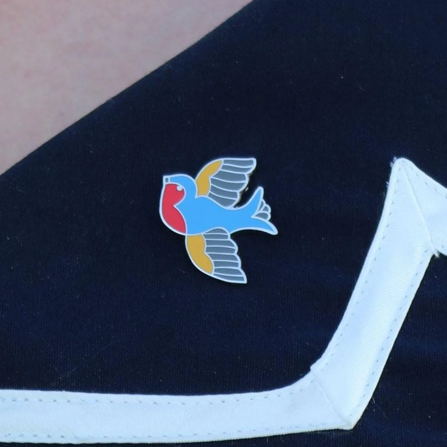 Betty Jo Sparrow Enamel Pin^Erstwilder Outlet
