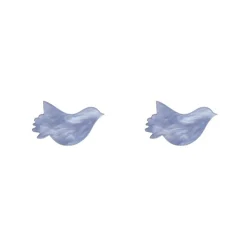 Bird Ripple Resin Stud Earrings - Blue^Erstwilder Clearance