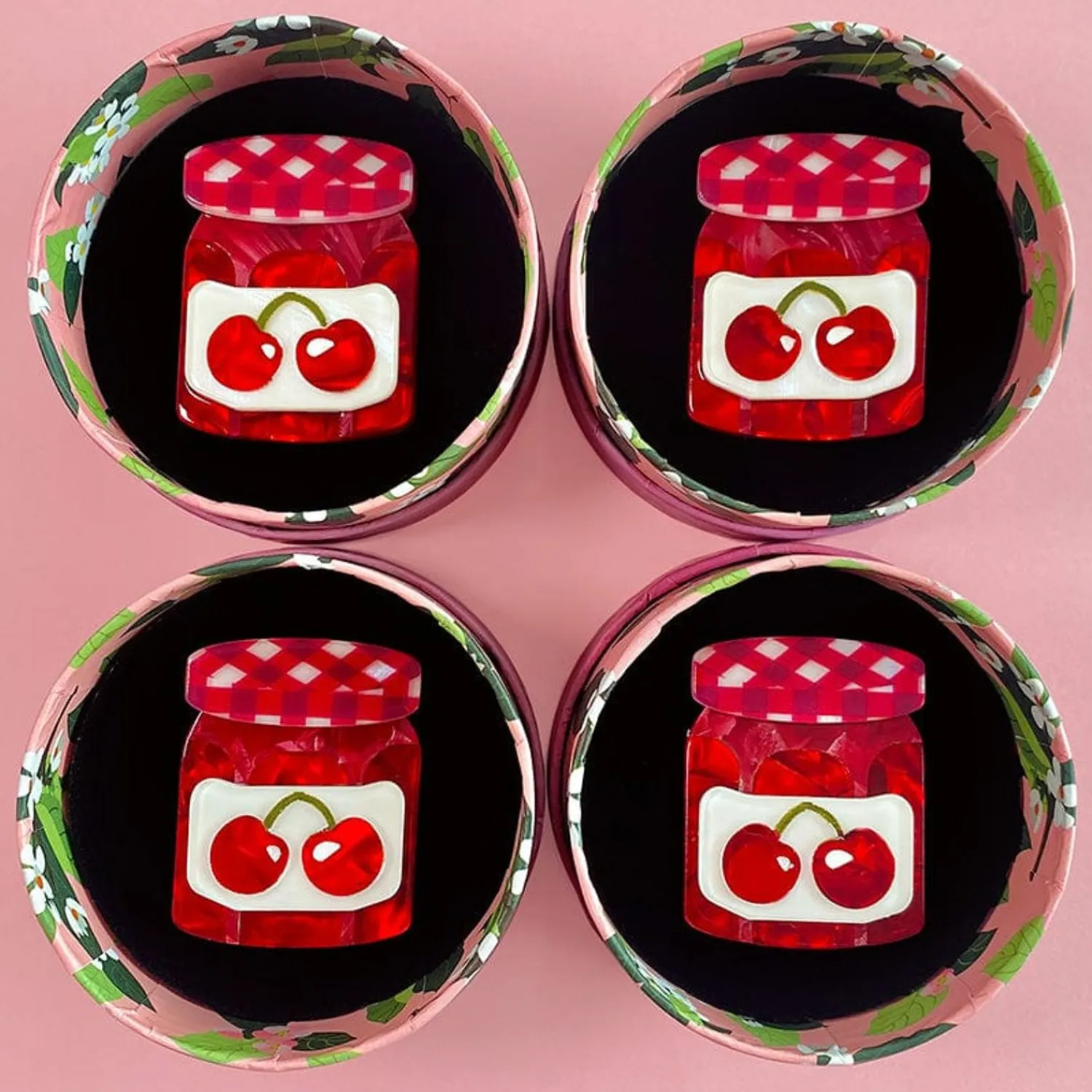 Black Cherry Precious Preserve Mini Brooch^Erstwilder Outlet