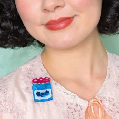 Blueberry Precious Preserve Mini Brooch^Erstwilder Online