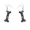 Bones Chunky Glitter Resin Drop Earrings - White^Erstwilder Clearance