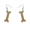 Bones Glitter Resin Drop Earrings - Gold^Erstwilder Online