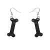 Bones Ripple Resin Drop Earrings - Black^Erstwilder Discount