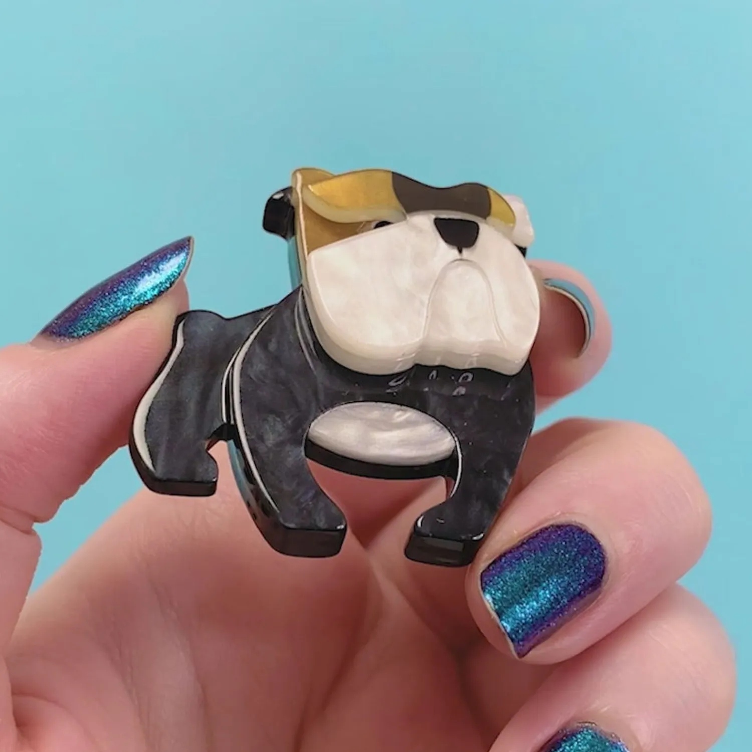 Boof Bulldog Mini Brooch^Erstwilder Hot