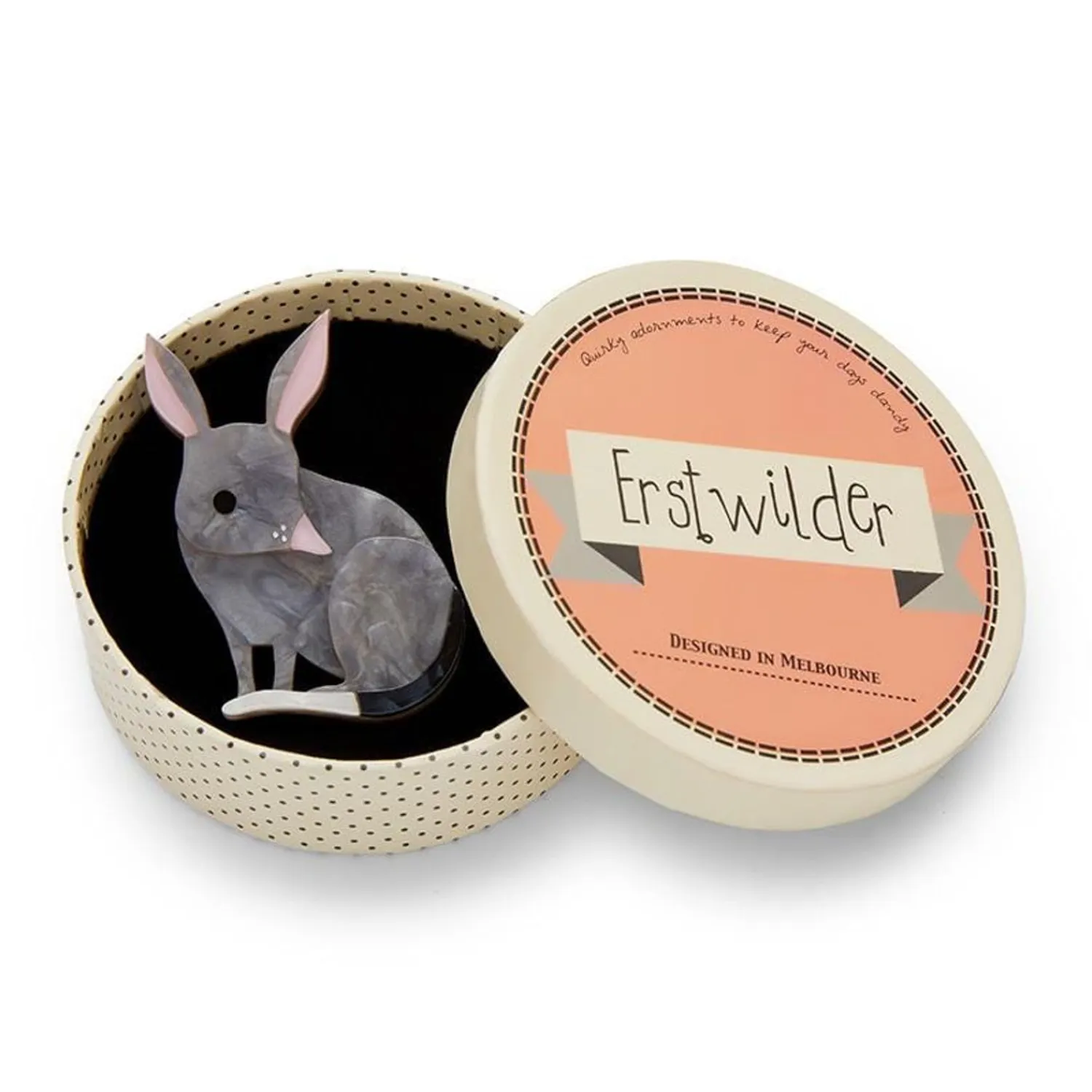 Bouncy Burrow Dweller Bilby Brooch^Erstwilder Discount