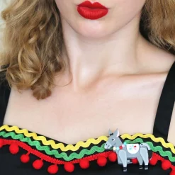 Brave Burro Donkey Brooch^Erstwilder Clearance