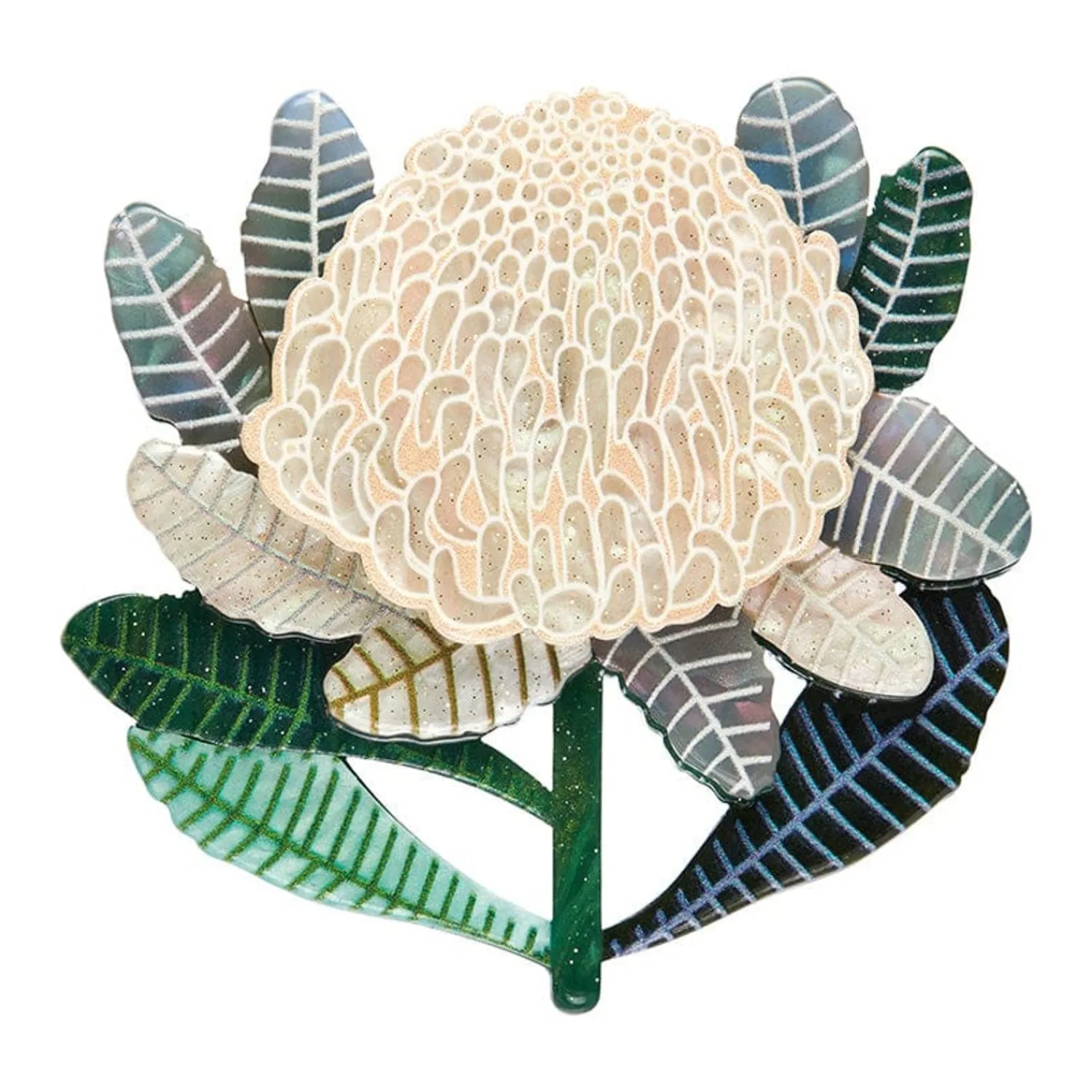 Bridal Gown Botanical Brooch^Erstwilder Sale