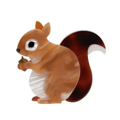 Bright-Eyed And Bushy Tailed Brooch^Erstwilder Clearance