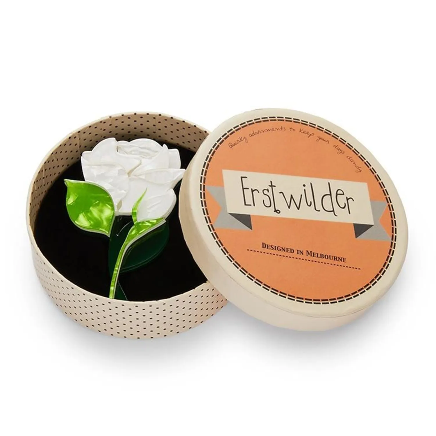Budding Romance Rose Brooch^Erstwilder New
