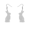 Bunny Ripple Resin Drop Earrings - White^Erstwilder Clearance