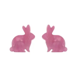 Bunny Ripple Resin Stud Earrings - Mauve^Erstwilder Outlet