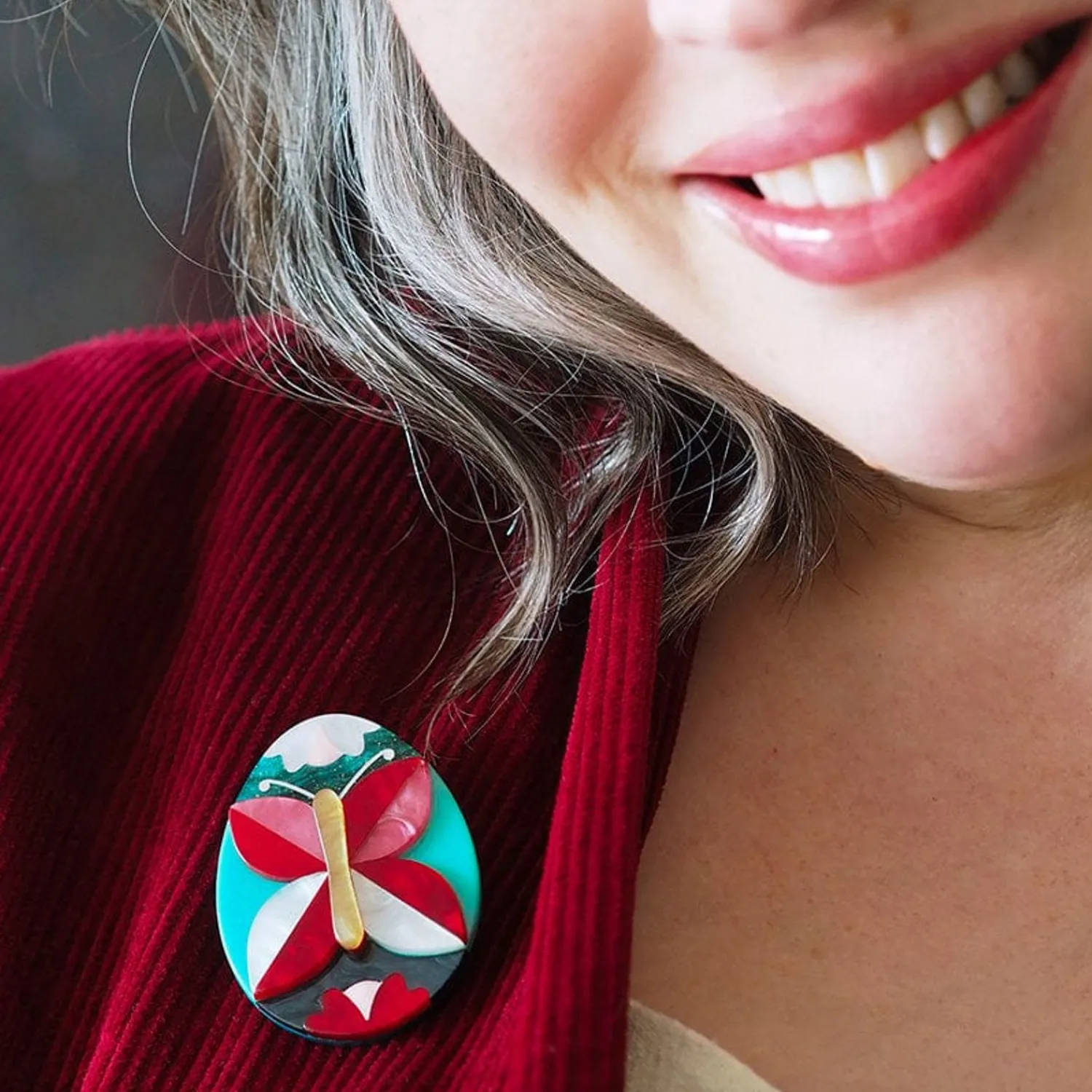 Butterfly Of Rebirth Brooch^Erstwilder New