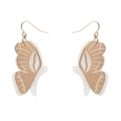 Butterfly Textured Resin Drop Earrings - White^Erstwilder Hot