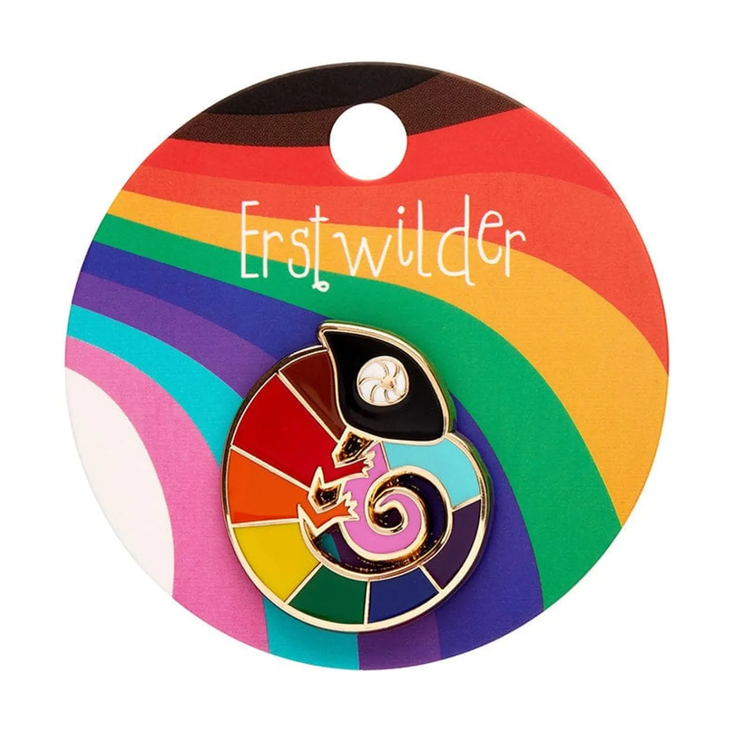 Carmel'S Colourful Chameleon Enamel Pin^Erstwilder Best