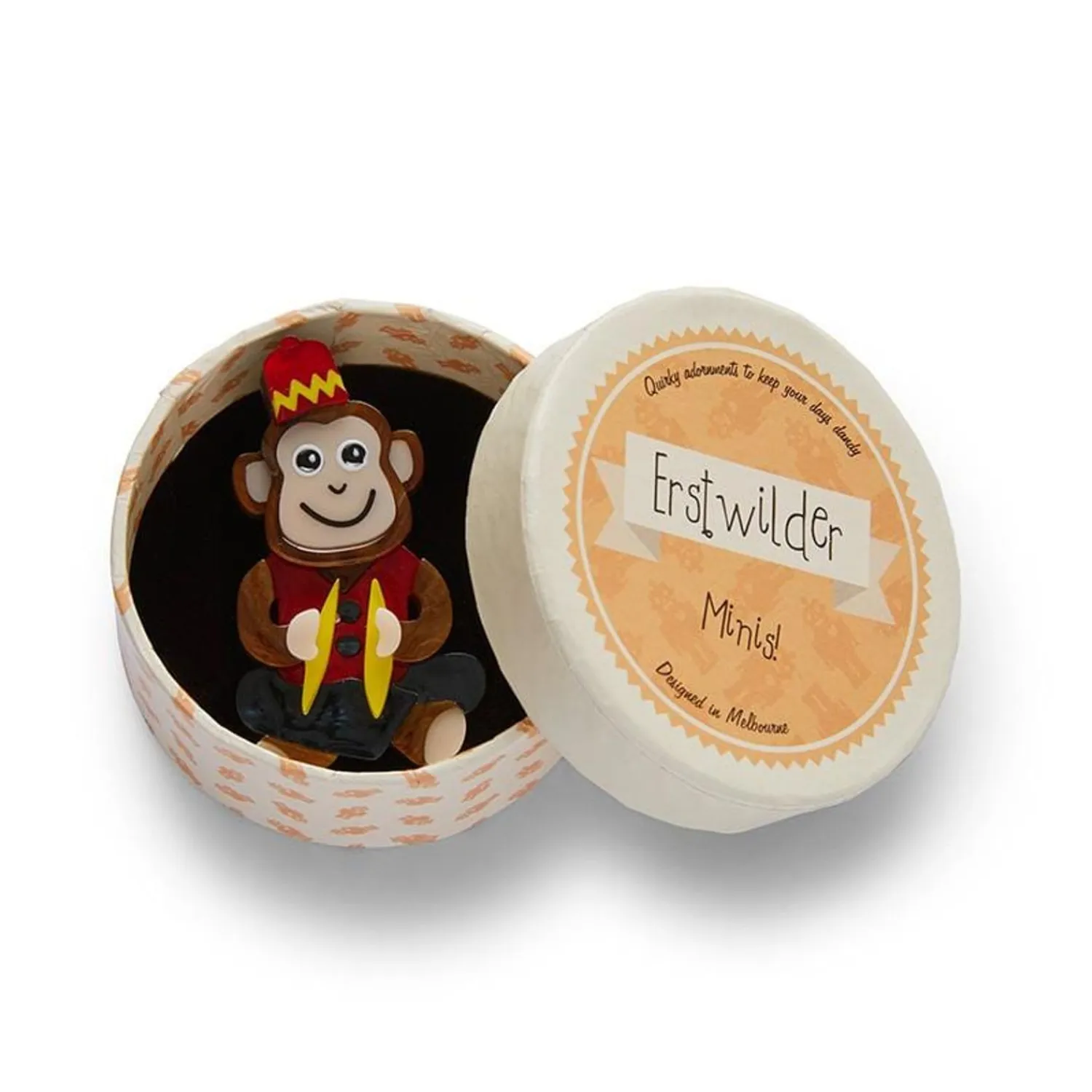Charley Chimp Mini Brooch^Erstwilder Outlet