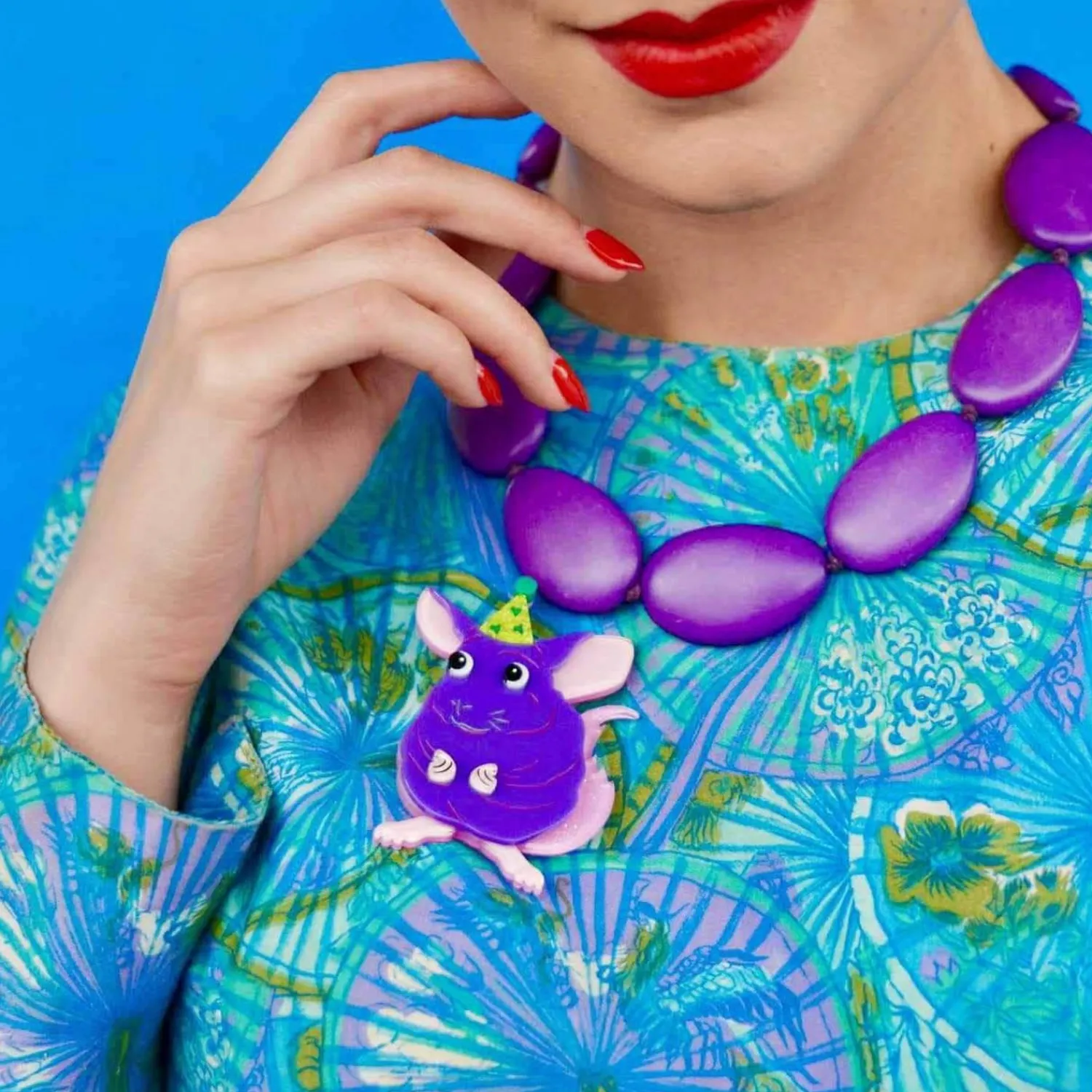 Chaz The Chinchilla Brooch^Erstwilder Outlet