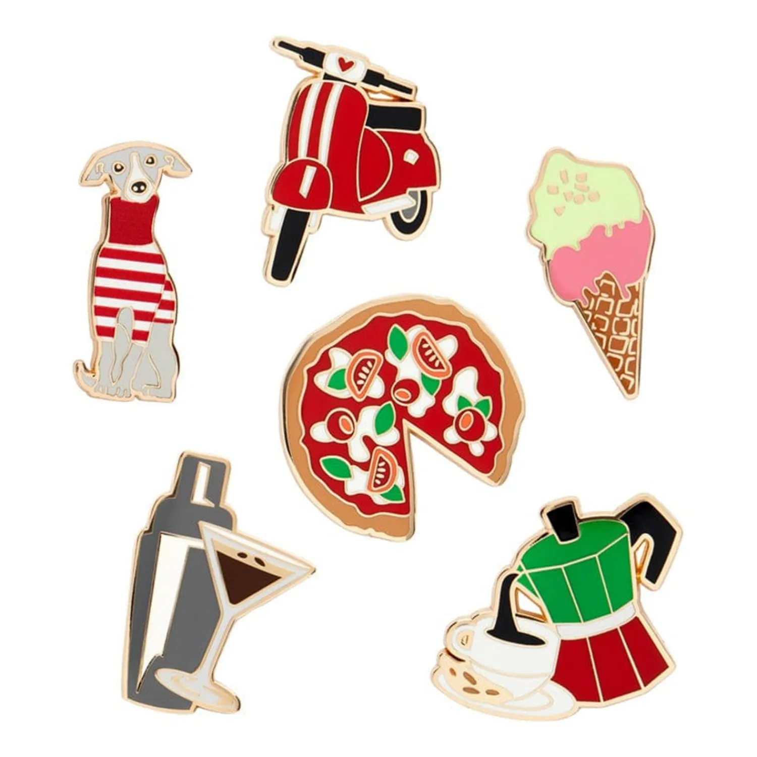 Che Bello! Enamel Pin Pack - 6 Piece^Erstwilder Hot