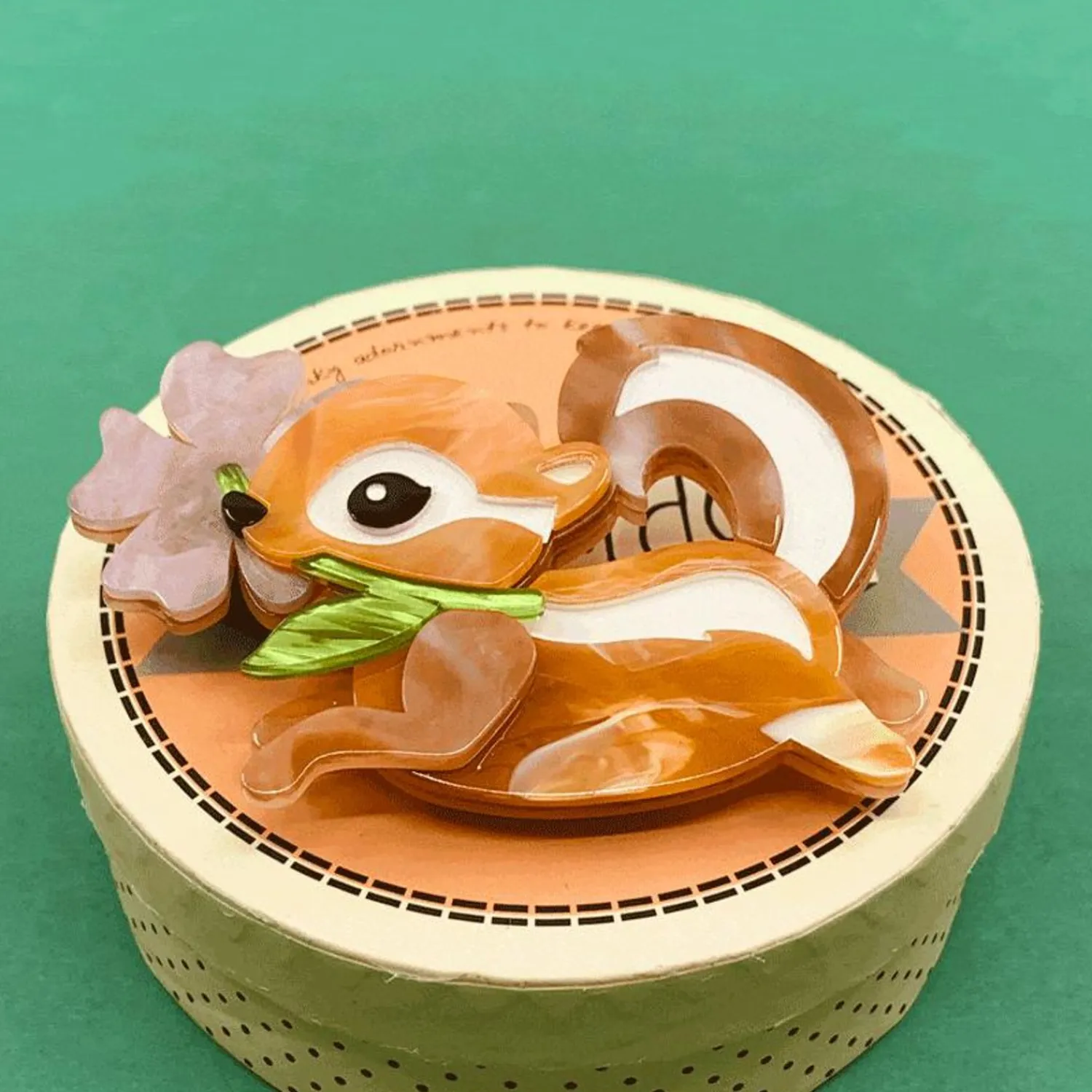 Chocolate The Chipmunk Brooch^Erstwilder Clearance
