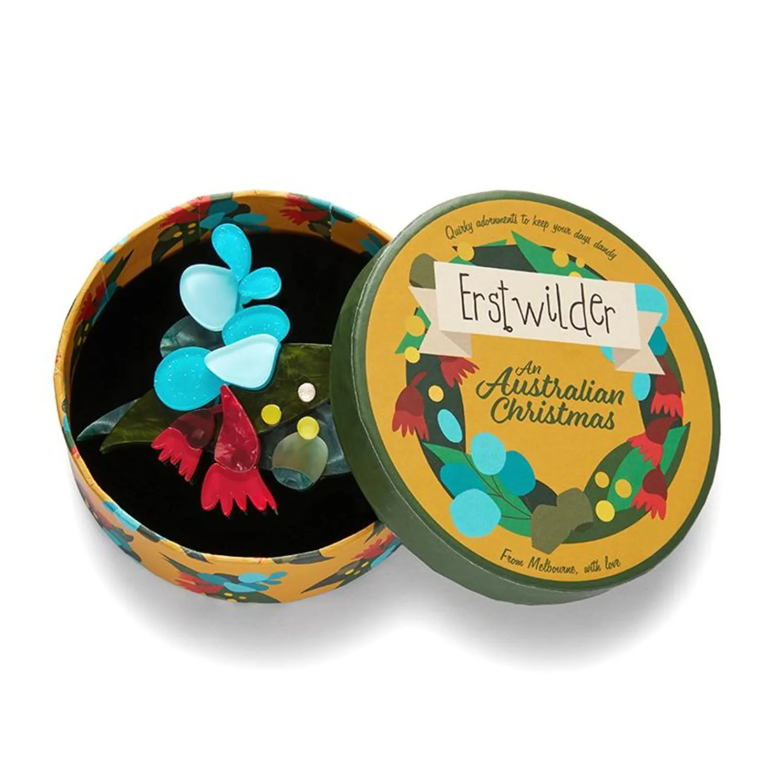 Christmas Holly-Days Brooch^Erstwilder Hot