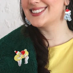 Christmas Kisses Brooch^Erstwilder Clearance