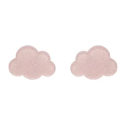 Cloud Glitter Resin Stud Earrings - Pink^Erstwilder Best