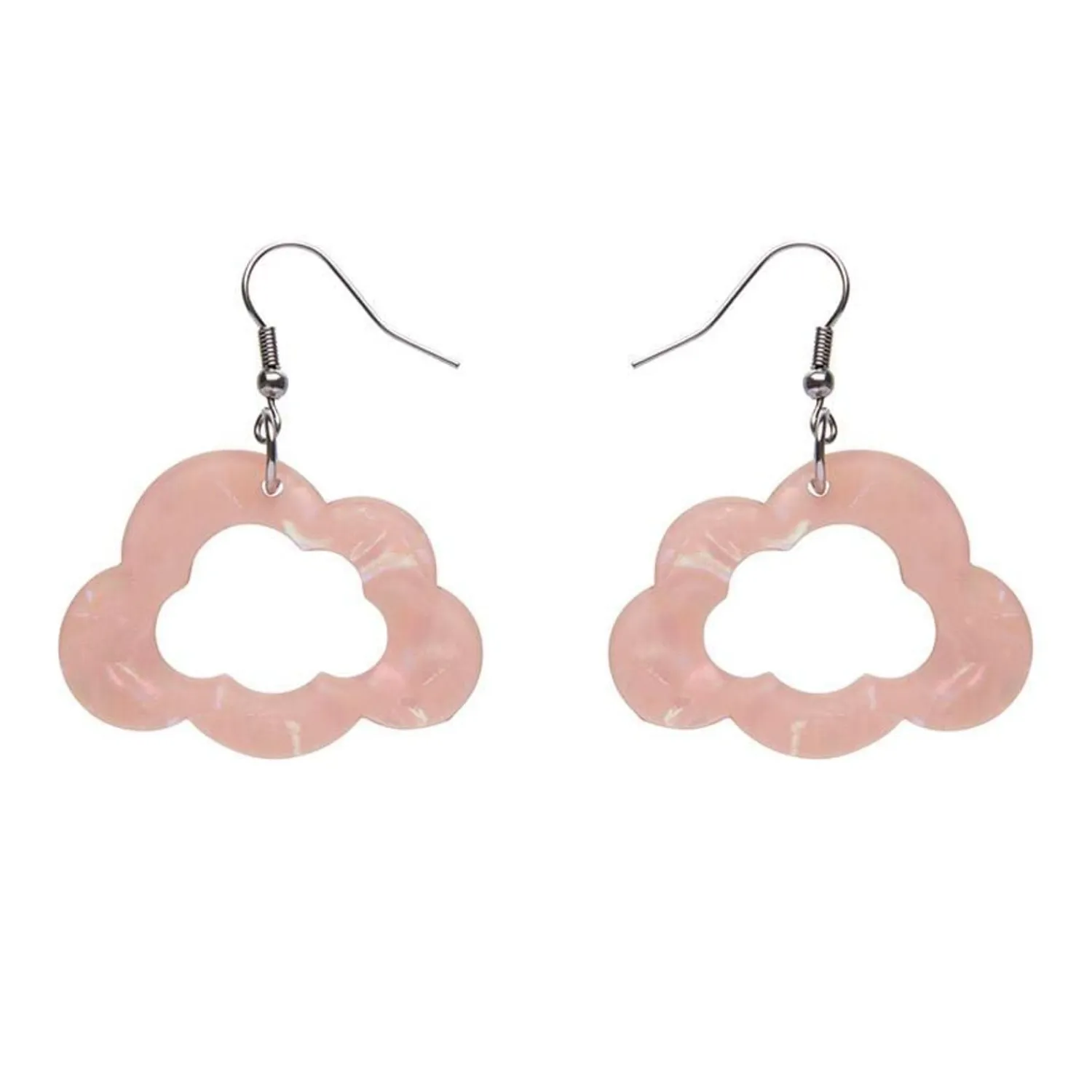 Cloud Solid Glitter Resin Drop Earrings - Pink^Erstwilder Hot
