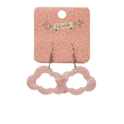 Cloud Solid Glitter Resin Drop Earrings - Pink^Erstwilder Hot