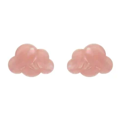 Cloud Solid Glitter Resin Stud Earrings - Pink^Erstwilder