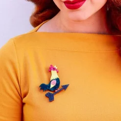 Cockadoodle Doo Brooch^Erstwilder Best