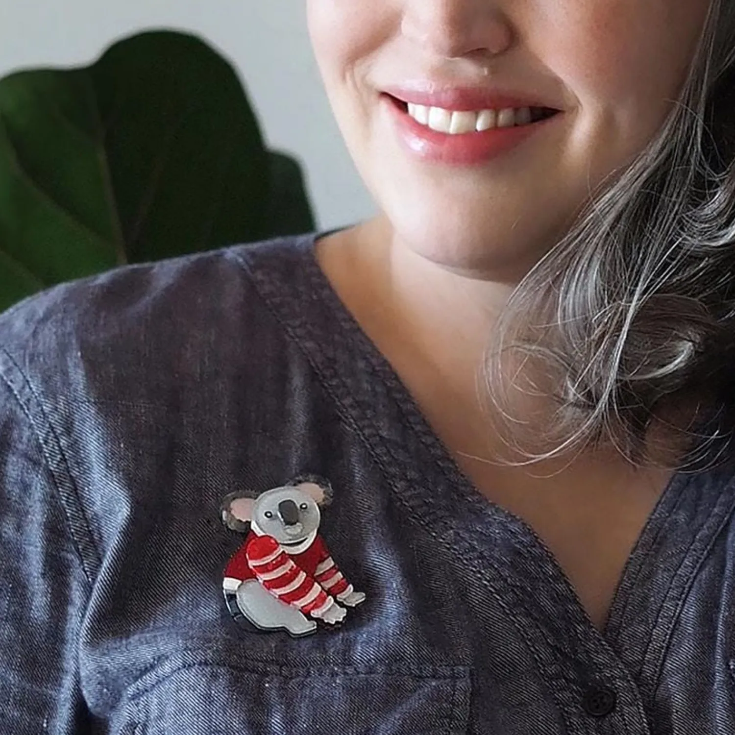 Comfy Christmas Koala Brooch^Erstwilder Hot