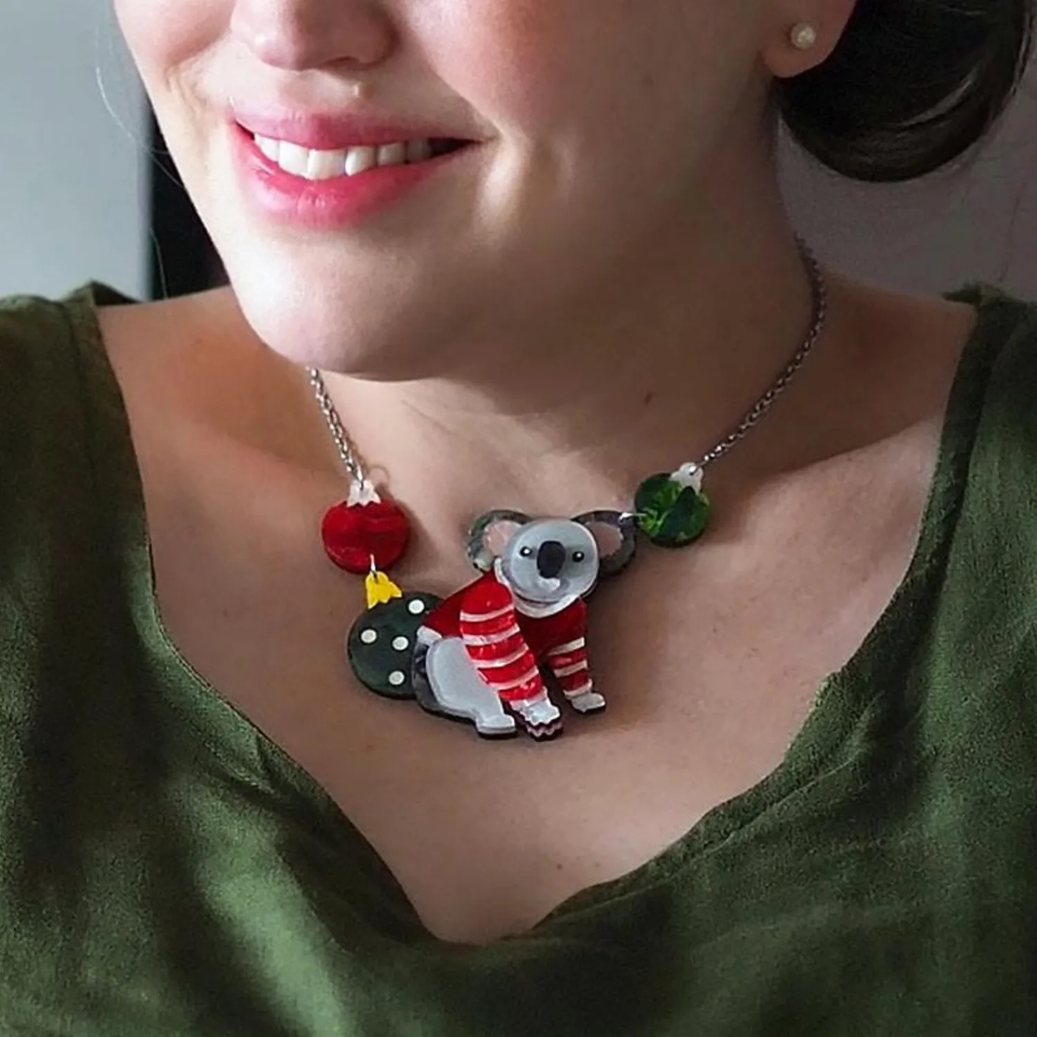 Comfy Christmas Koala Necklace^Erstwilder Sale