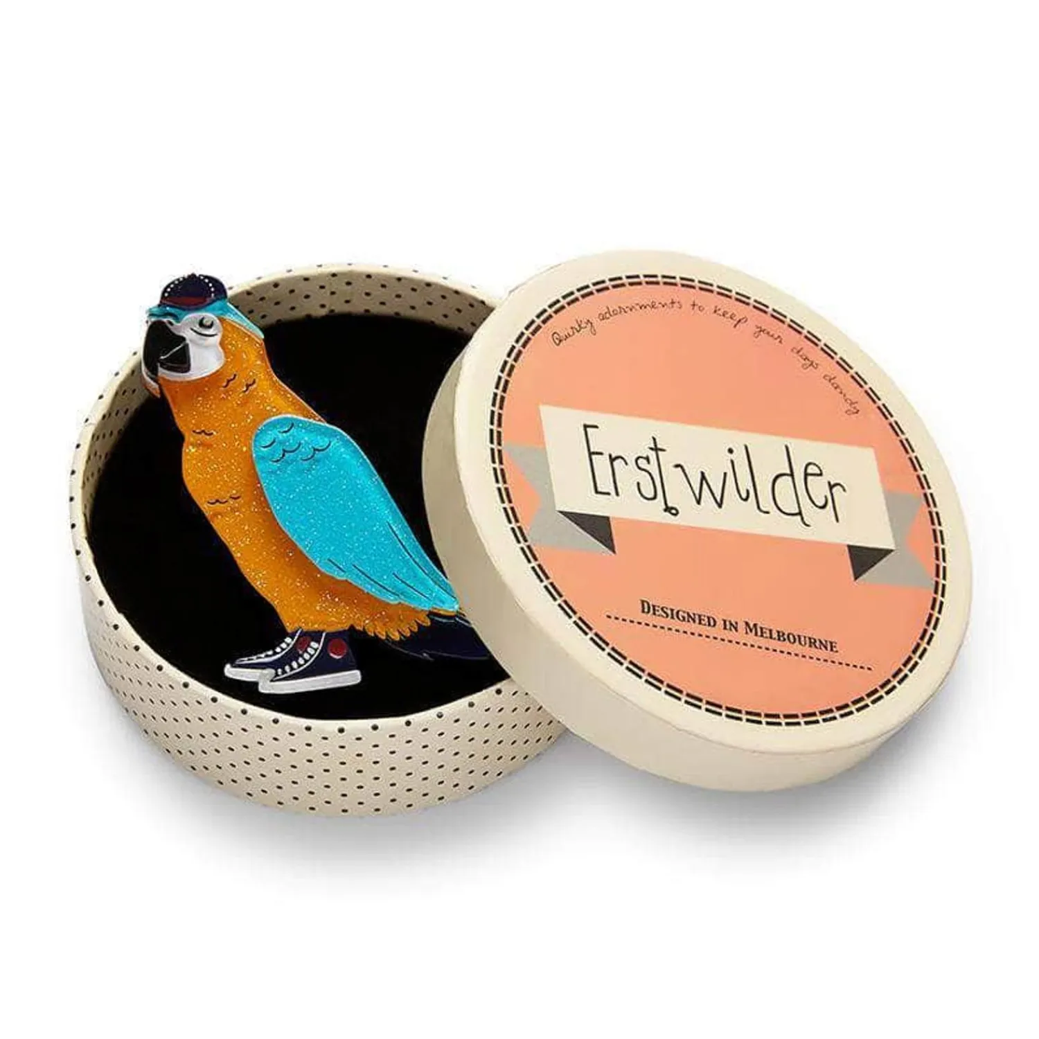 Corey The Macaw Brooch^Erstwilder Hot