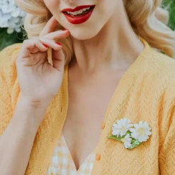 Country Chamomile Brooch^Erstwilder Sale