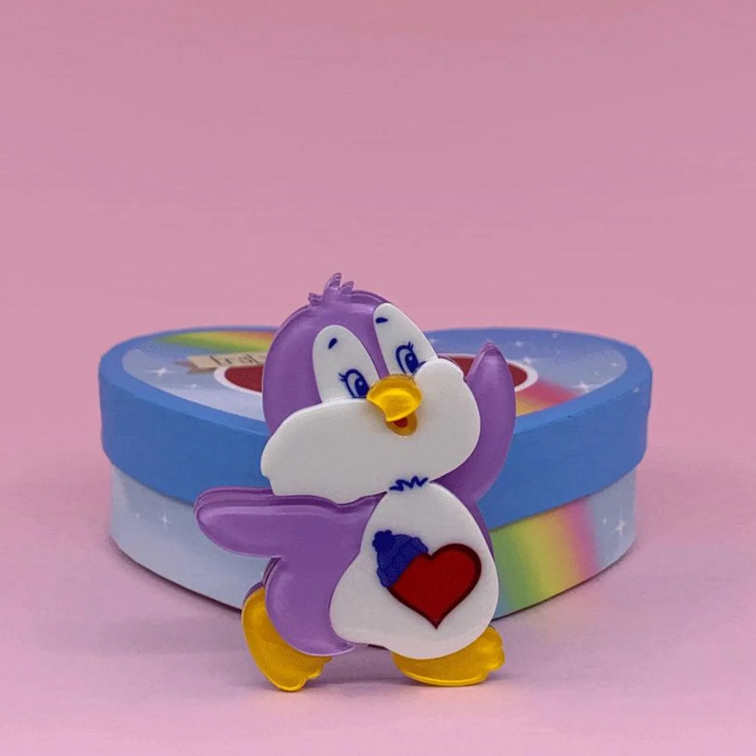 Cozy Heart Penguin Brooch^Erstwilder