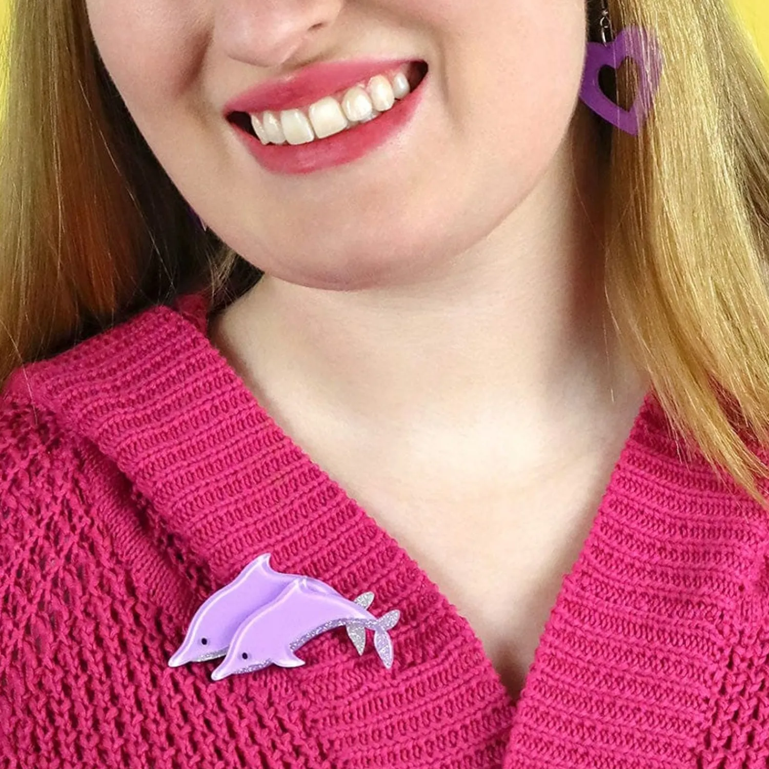 Dancing Dolphins Brooch^Erstwilder Clearance