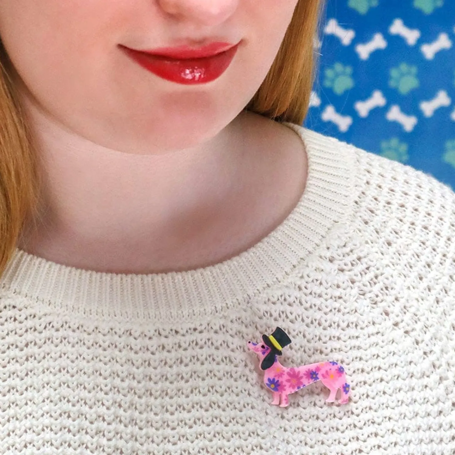 Dapper Dachsund Mini Brooch^Erstwilder Online