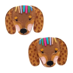 Darcy The Dachshund Hair Clips Set - 2 Piece^Erstwilder Online