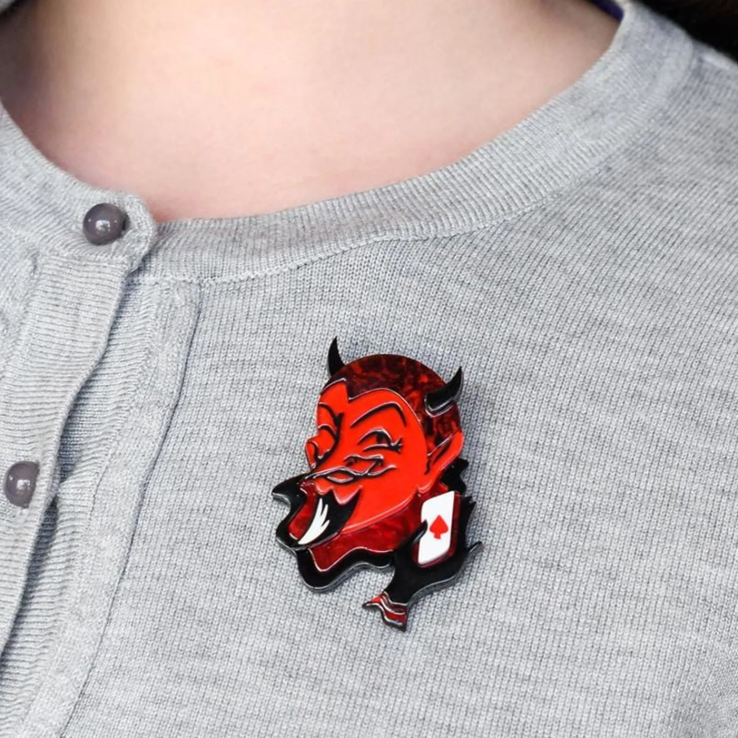 Deal With The Devil Brooch^Erstwilder Outlet