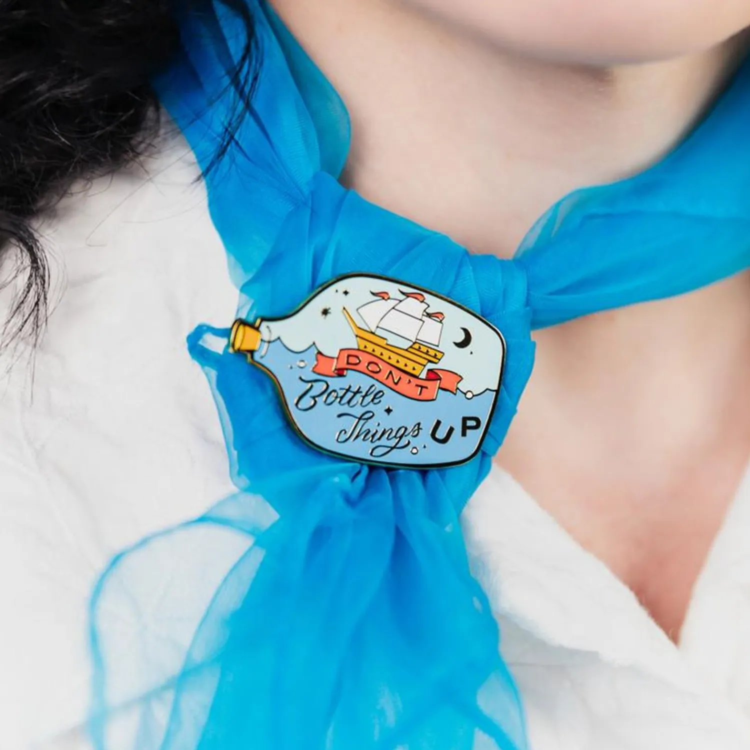Don'T Bottle Things Up Enamel Pin^Erstwilder New